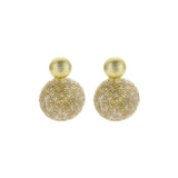 Oorbellen BIBA - Goudkleurig Beige