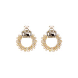 Oorbellen BIBA - Goudkleurig Beige