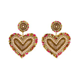 Oorbellen BIBA - Goudkleurig Roze