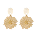 Oorbellen BIBA - Goudkleurig Beige