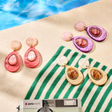 Oorbellen BIBA - Goudkleurig Roze