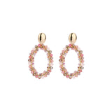 Oorbellen BIBA - Goudkleurig Multicolor