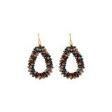 Oorbellen BIBA - Goudkleurig Multicolor