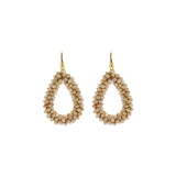 Oorbellen BIBA - Goudkleurig Bruin/Beige