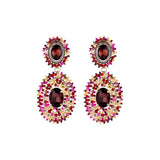 Oorbellen BIBA - Goudkleurig Multicolor