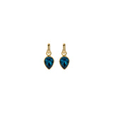 Oorbellen BIBA - Goudkleurig Blauw