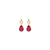 Oorbellen BIBA - Goudkleurig Fuchsia