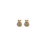 Oorbellen BIBA - Goudkleurig Beige