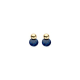 Oorbellen BIBA - Goudkleurig Donker Blauw