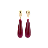 Oorbellen BIBA - Goudkleurig Bordeaux