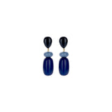 Oorbellen BIBA - Goudkleurig Blauw
