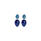 Oorbellen BIBA - Goudkleurig Blauw/Licht blauw
