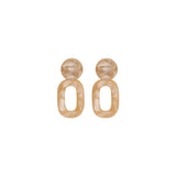 Oorbellen BIBA - Goudkleurig Beige