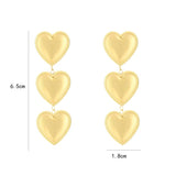 Oorbellen Topoorbellen - Oorsteker Hartjes Goudkleurig