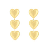 Oorbellen Topoorbellen - Oorsteker Hartjes Goudkleurig