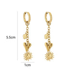 Oorbellen Topoorbellen - Oorring Bedels Goudkleurig