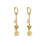 Oorbellen Topoorbellen - Oorring Bedels Goudkleurig