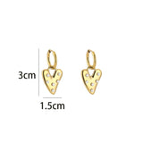 Oorbellen Topoorbellen - Oorring Hartjes Zilverkleurig