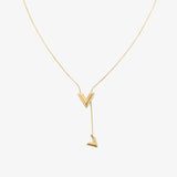 Ketting Liet & Joliet- Goudkleur 62 cm Stainless Steel Verschuifbaar