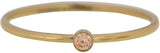 Charmin's - Ring Gold Met Geboortesteen Champagne Topaz (november)