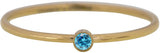 Charmin's - Ring Gold Met Geboortesteen Topaz (maart)