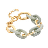 Armband BIBA - Goudkleur Groen