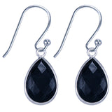 Oorhangers Zilver Met Onyx