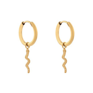 Oorbellen Essentialistics - Oorring Goudkleur met Slang