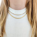 Ketting Essentialistics - Zilverkleur Basis Plat Edelstaal