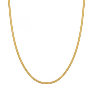 Ketting Essentialistics - Goudkleur Basis Plat Edelstaal