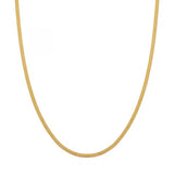 Ketting Essentialistics - Goudkleur Basis Plat Edelstaal