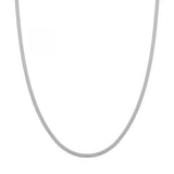 Ketting Essentialistics - Zilverkleur Basis Plat Edelstaal