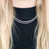 Ketting Essentialistics - Goudkleur Basis Gedraaid Edelstaal