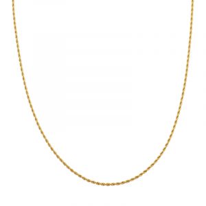 Ketting Essentialistics - Goudkleur Basis Gedraaid Edelstaal