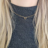 Ketting Essentialistics - Goudkleur Open Hart Edelstaal